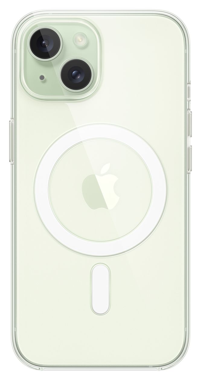 Clear Case mit MagSafe Cover für Apple iPhone 15  (Transparent) 