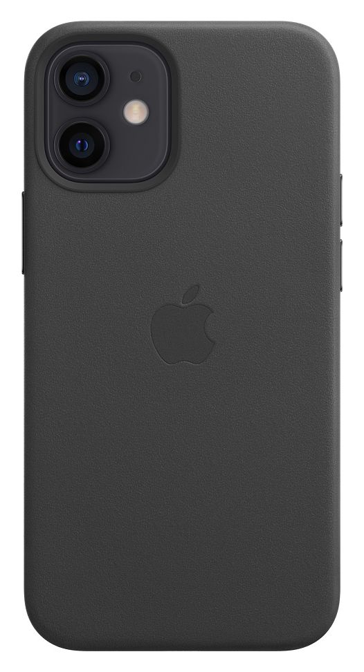 Leder Case mit MagSafe Cover für Apple iPhone 12 mini  (Schwarz) 