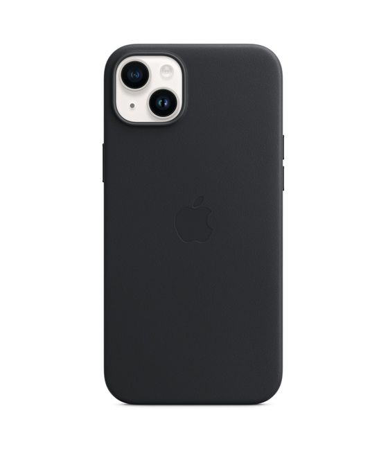 Leder Case mit MagSafe Cover für Apple iPhone 14 Plus  (Schwarz) 