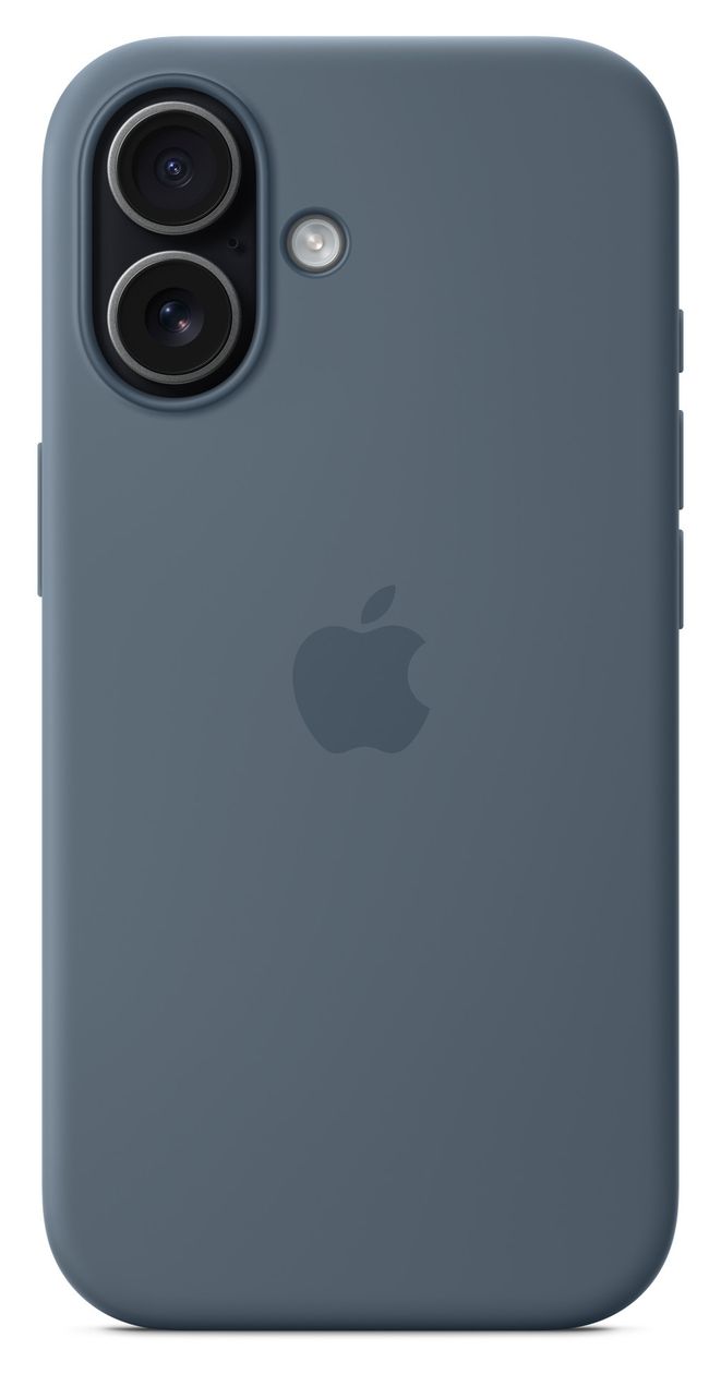 Silikon Case mit MagSafe Cover für Apple iPhone 17  (Blau) 