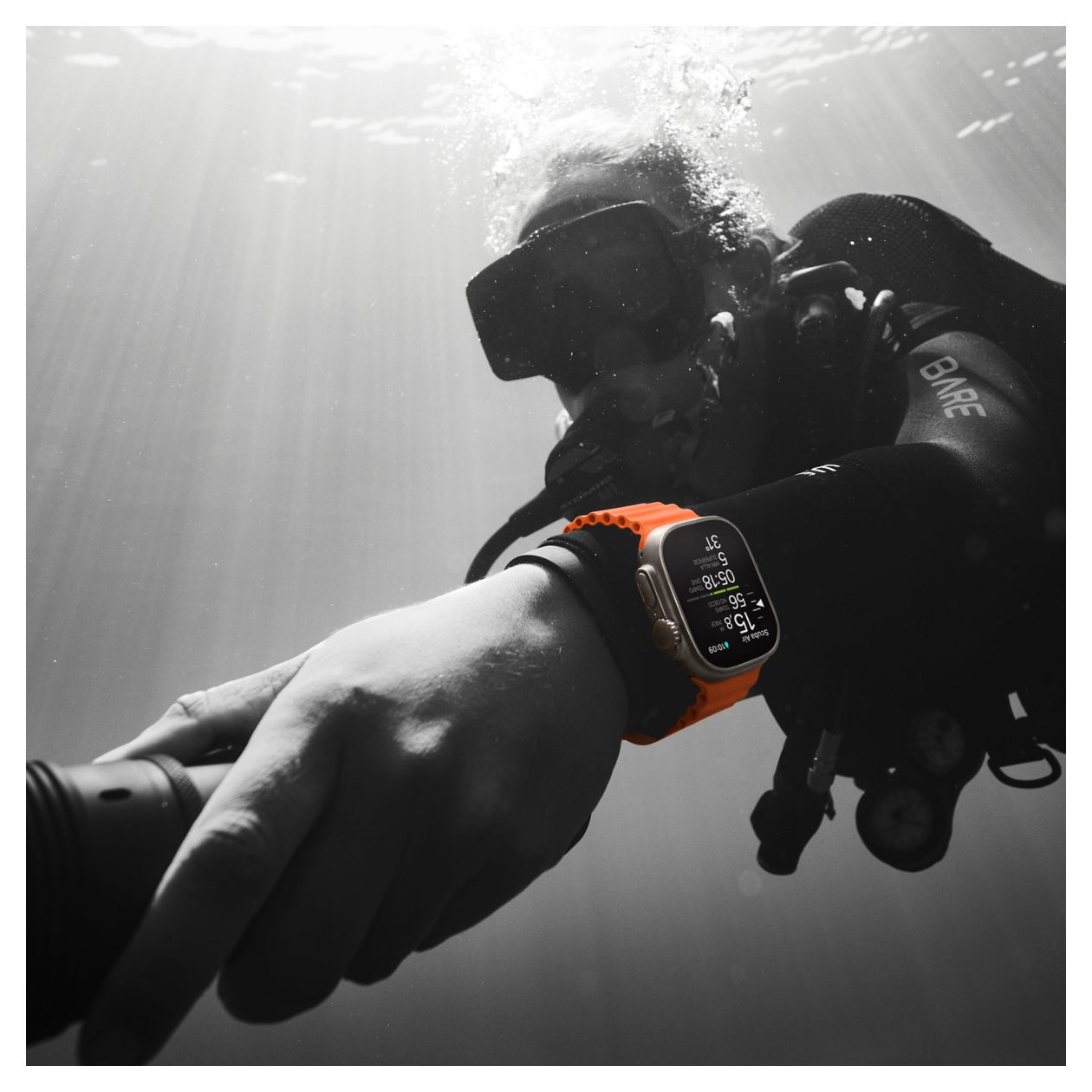 Watch Ultra 2 Digital 49 mm M/L Smartwatch Rechteckig IP6X 72 h 4G  (Titan) 