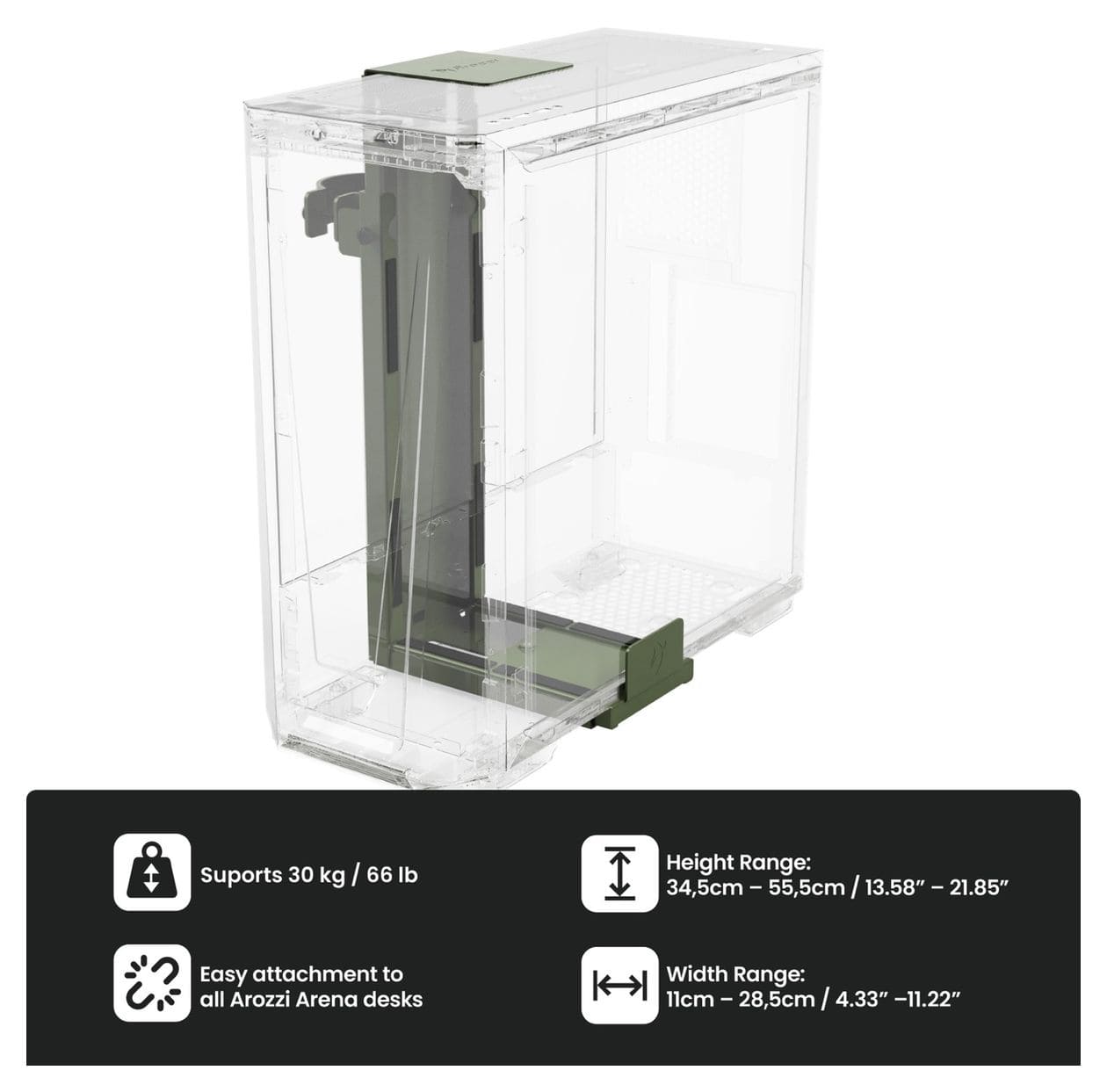 Arena PC-Halterung bis 30 kg  (Grün) 