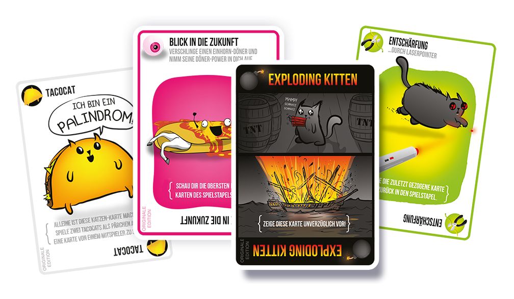 Exploding Kittens Kartenspiel bis zu 5 Spielern ab 7 Jahr(e) 
