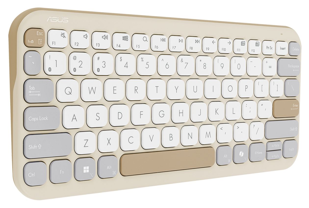 KW100 Home Tastatur Bluetooth  (Beige, Grau, Weiß) 