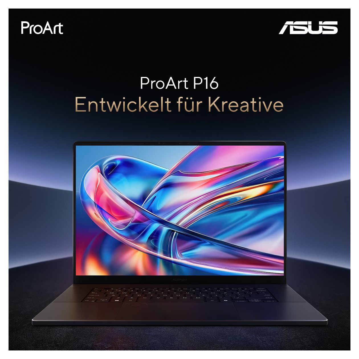 ProArt P H7606WW-SE002X 4K Ultra HD Notebook 40,6 cm (16 Zoll) 3840 x 2400 Pixel 64 GB Ram 2 TB SSD Windows 11 Pro AMD Ryzen 9 max. 5,1 GHz NVIDIA GeForce RTX 5080 Laptop GPU  (Schwarz) 