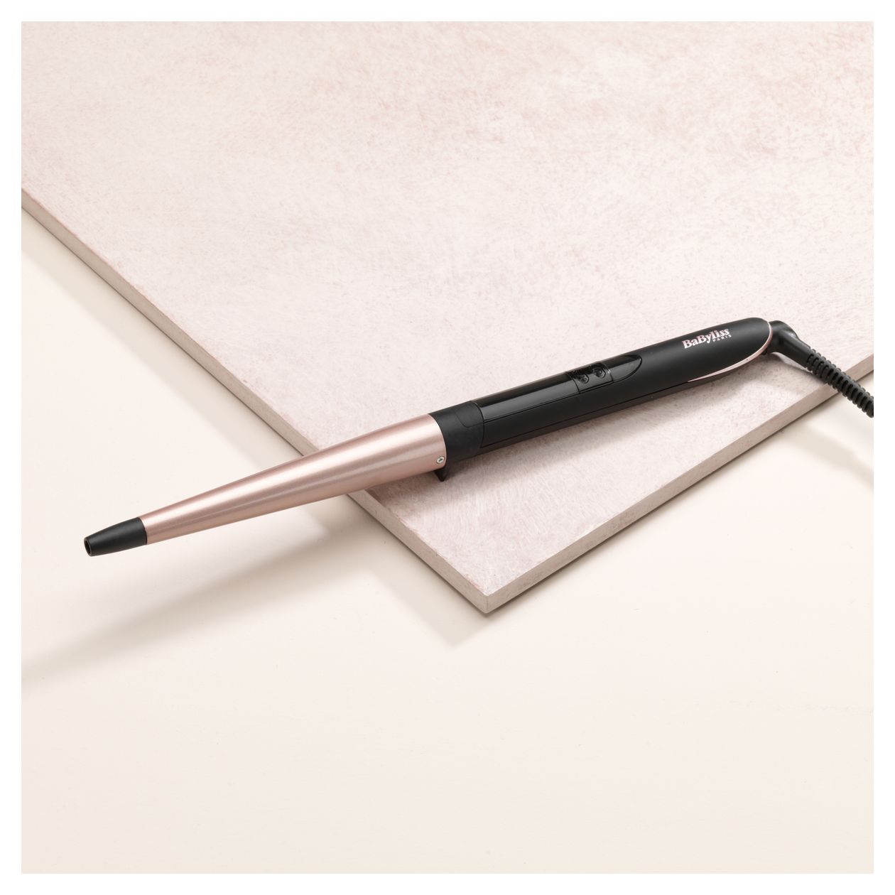 C454E Conical Wand Lockenstab  (Schwarz, Pink) 
