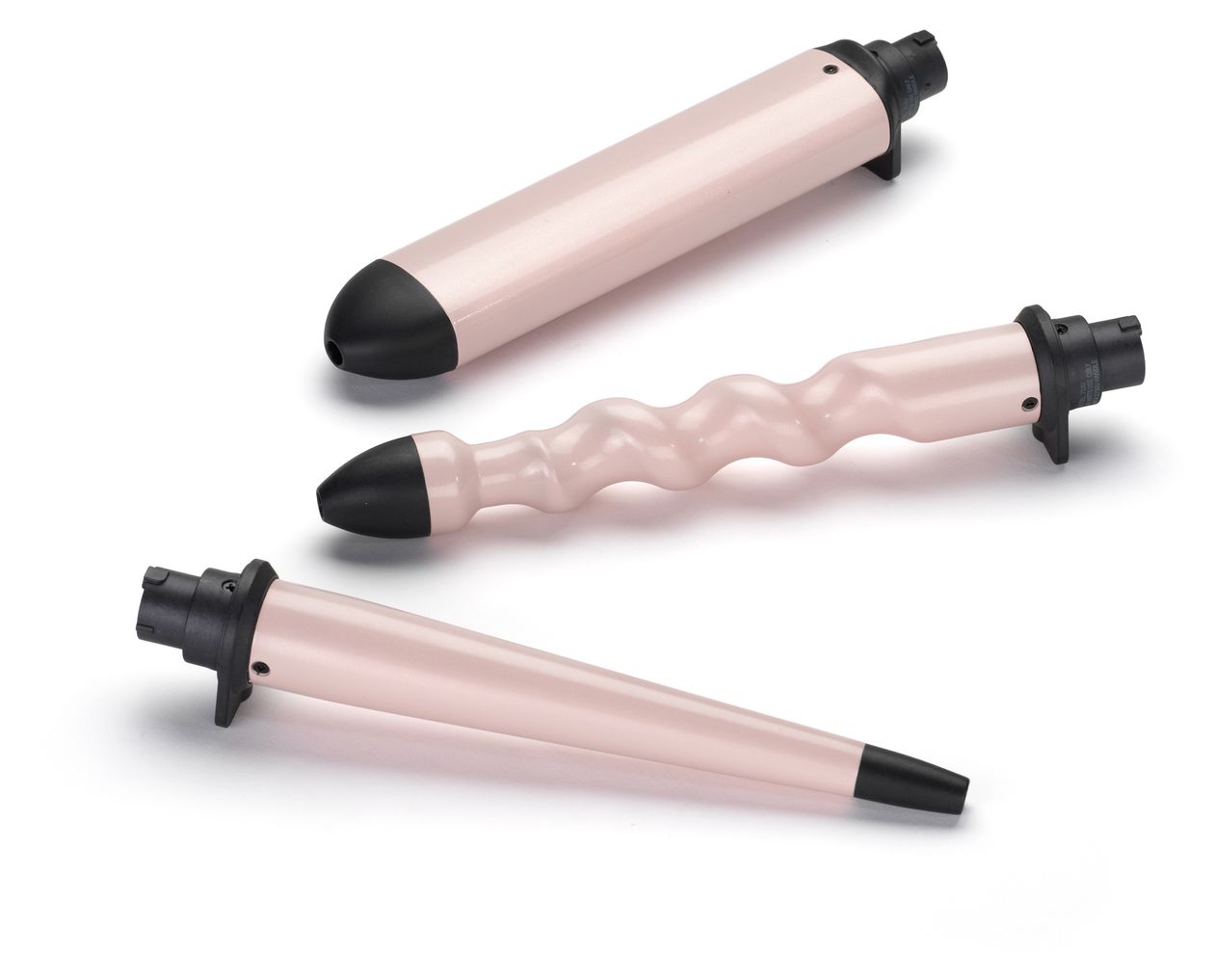 MS750E Curl & Wave Trio Lockenstab 58 W  (Schwarz, Pink) 
