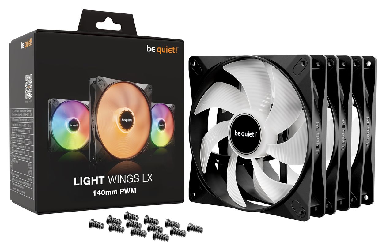 LIGHT WINGS LX 140mm PWM 3-Pack Black 