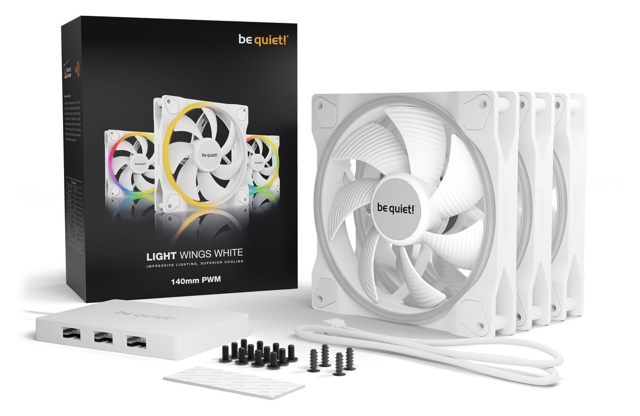 Light Wings White | 140mm PWM Triple Pack 