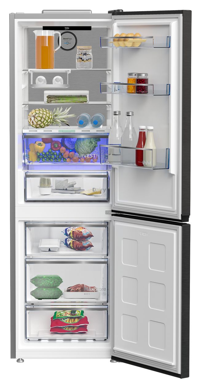 B5RCNA366LXBRW 210 l / 106 l Kühl-Gefrierkombi freistehend NoFrost 165 kWh Jahr  (Edelstahl) 