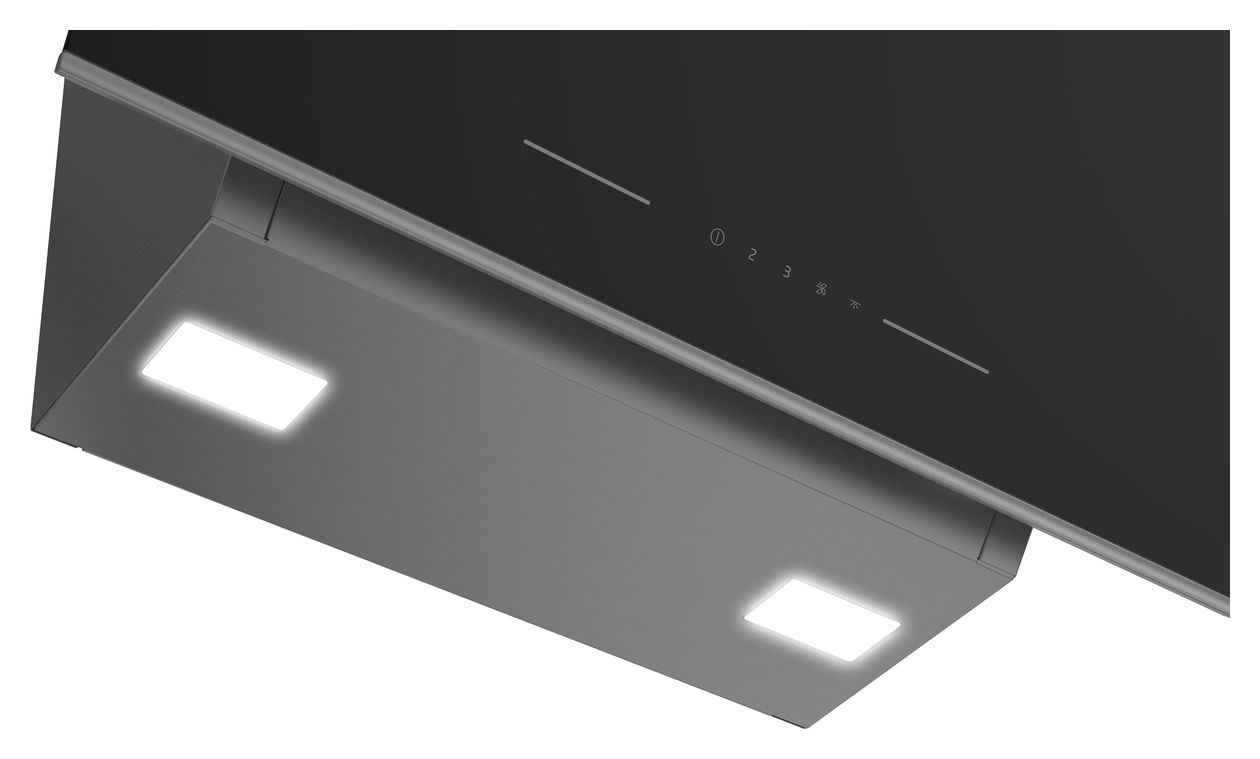 BHCA66641BBHS Abluft/Umluft Dunstabzugshaube/Esse Wand 60 cm (Schwarz) 