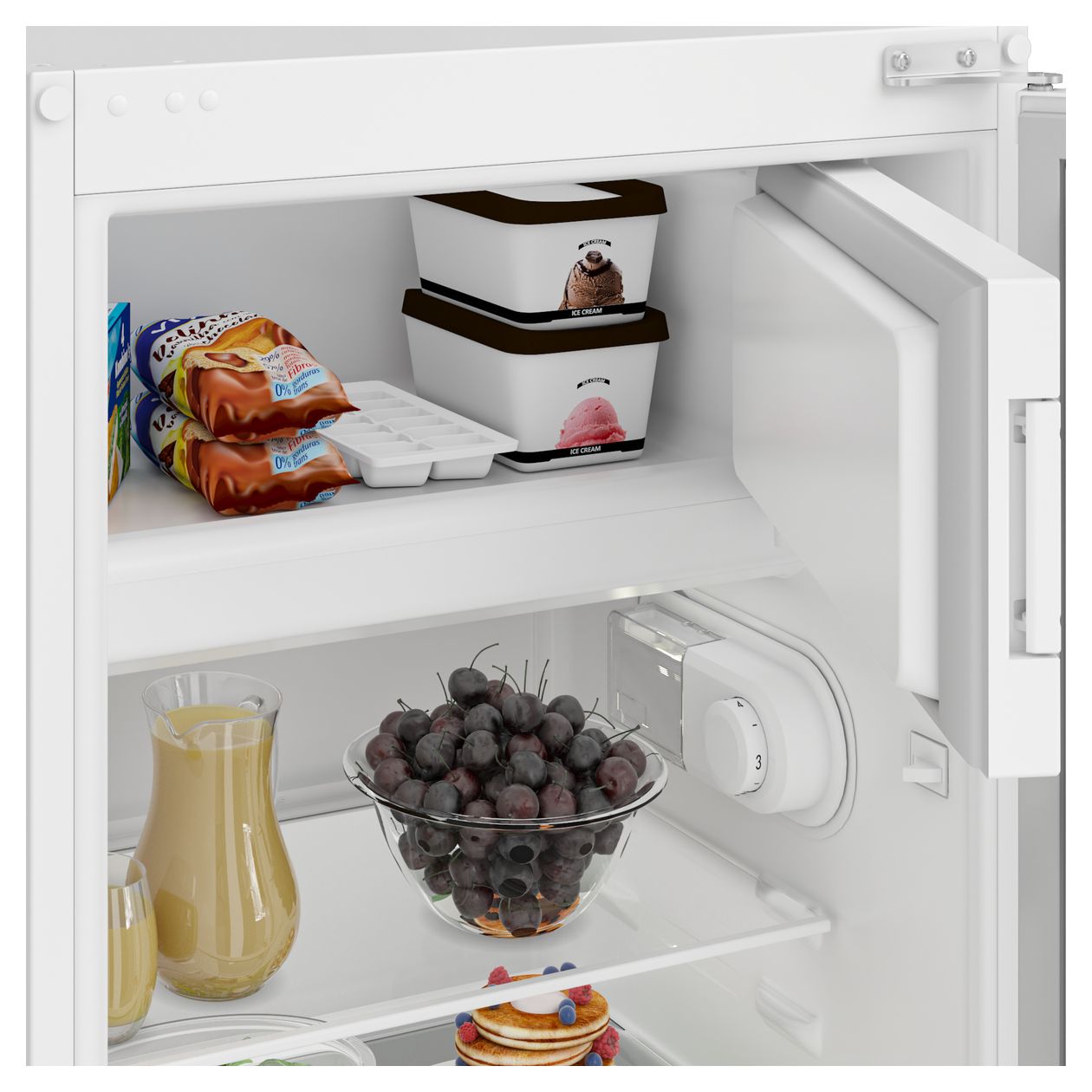 BSSA210K4SN 156 l 121,8 cm Einbaukühlschrank EEK: E 152 kWh Jahr 