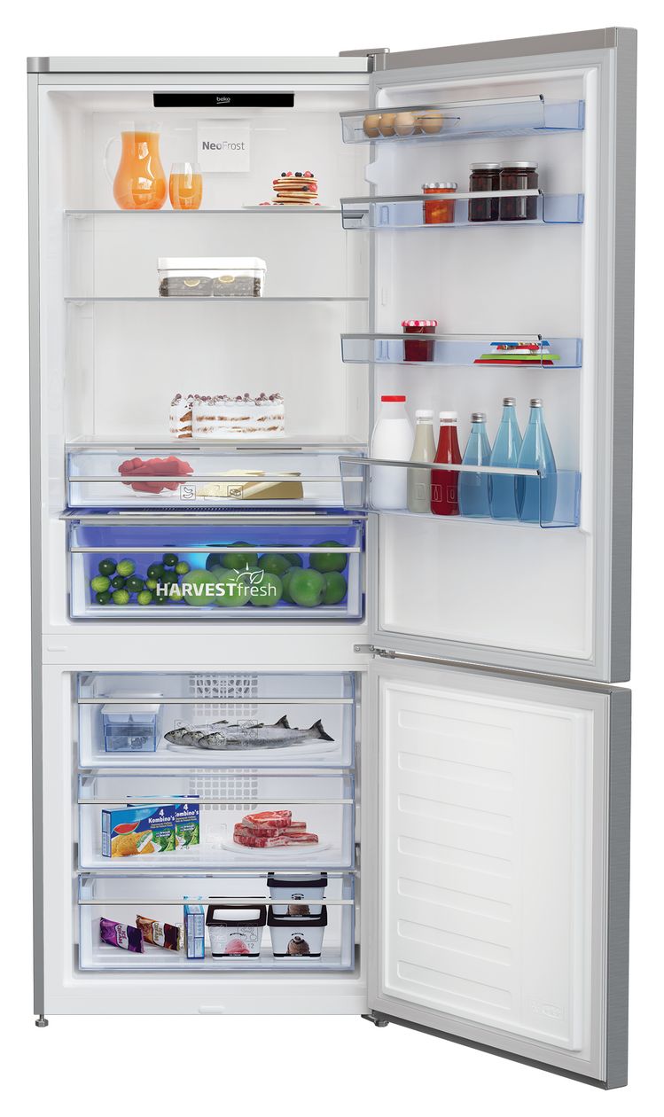 RCNE560E50ZXPN 356 l / 158 l Kühl-Gefrierkombi freistehend NoFrost 243 kWh Jahr  (Edelstahl) 