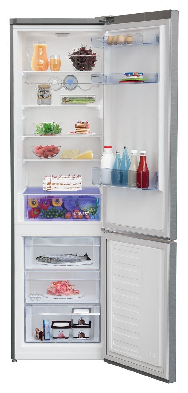 RCSA406K60XBN 266 l / 120 l Kühl-Gefrierkombi freistehend 162 kWh Jahr  (Edelstahl) 