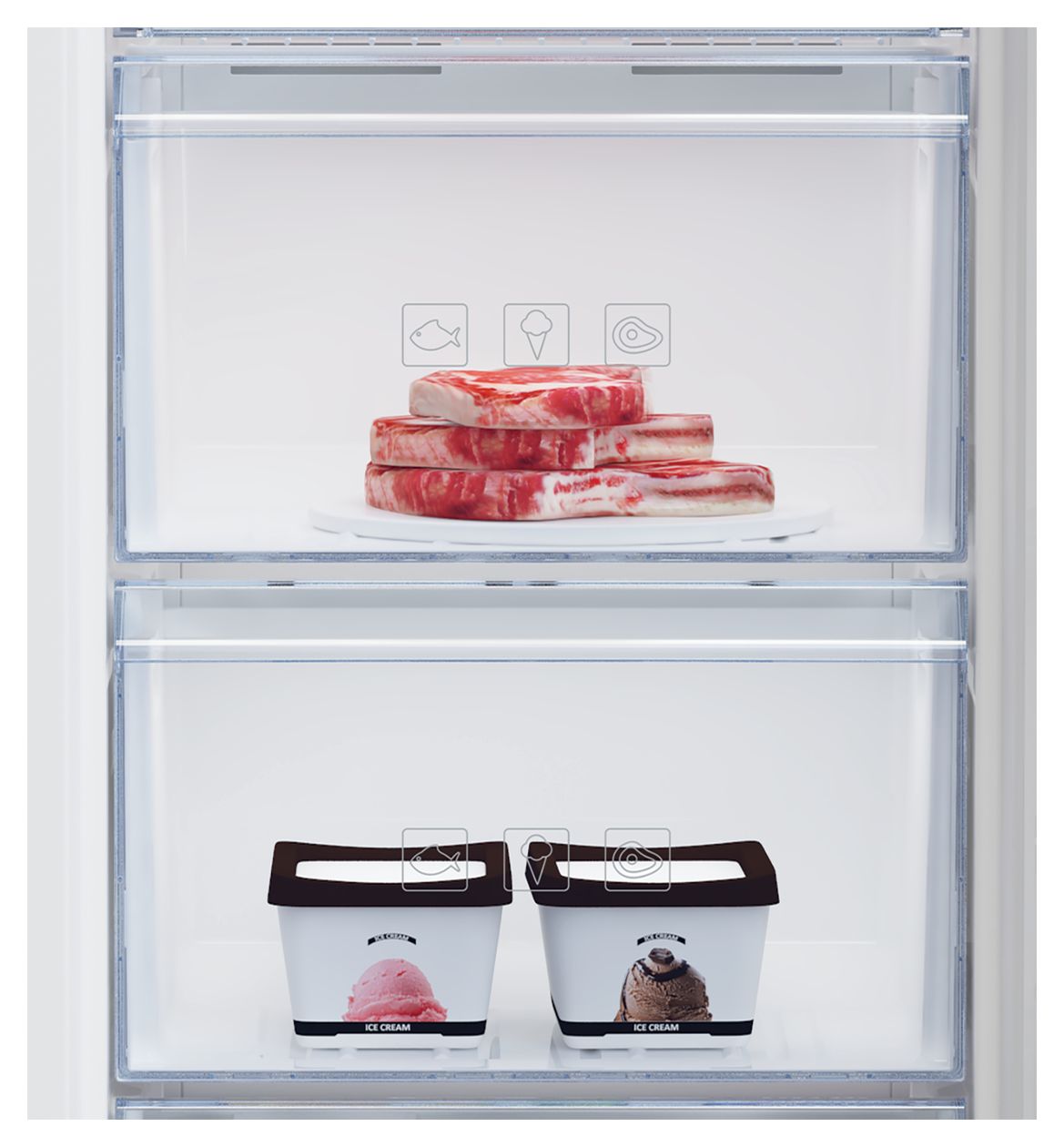 RFNM200T40WN 177 l Gefrierschrank 211 kWh Jahr NoFrost  (Weiß) 