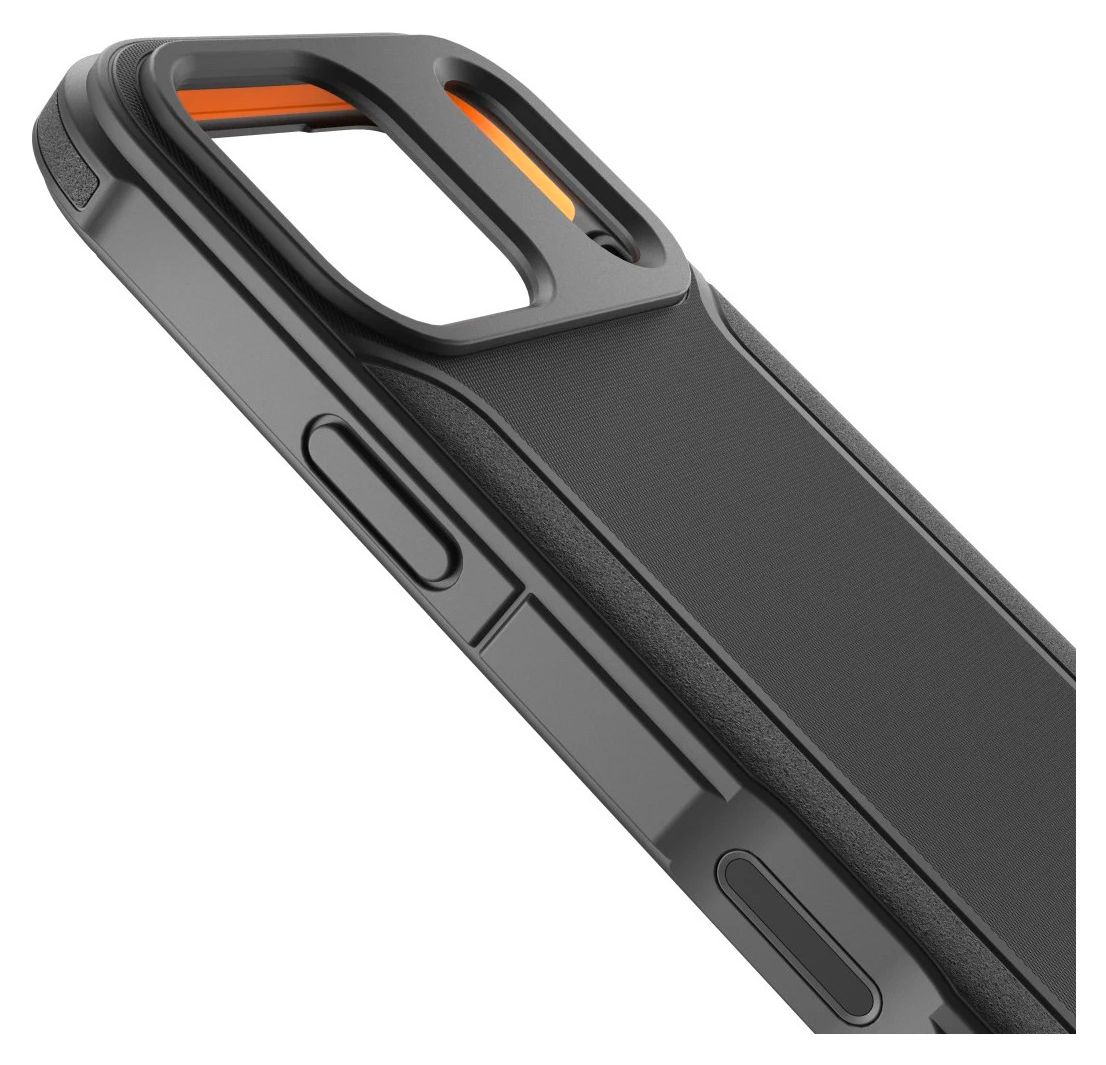 Ultra Robust Cover für Apple iPhone 17 Pro Max  / 18 Pro Max  (Schwarz, Orange) 