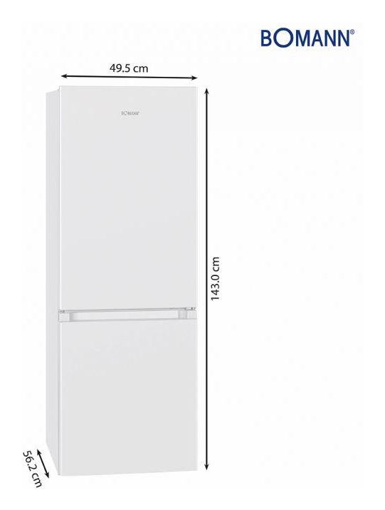 KG320.2 122 l / 43 l Kühl-Gefrierkombi freistehend 195 kWh Jahr  (Weiß) 