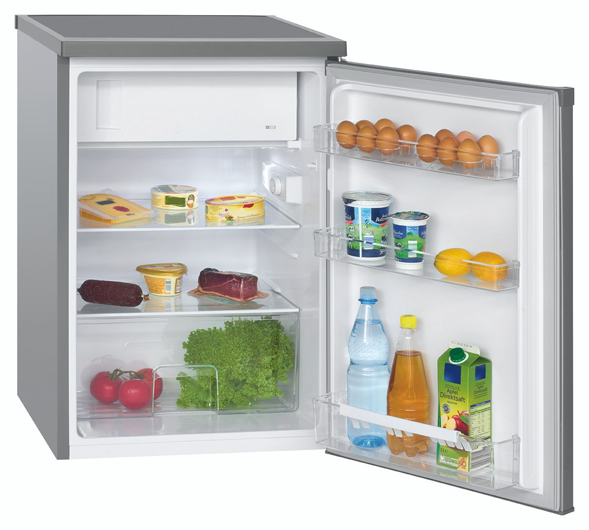 KS2184 120 l / 107 l Tischkühlschrank EEK: E 137 kWh Jahr  (Edelstahl) 