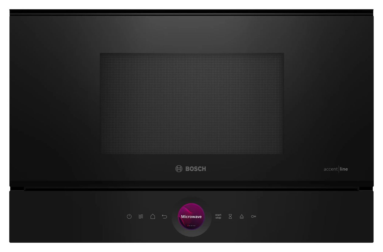 Serie 8 BFL9221B1 Einbau-Mikrowelle 900 W Größe: mittel 5 Stufen (Schwarz) 