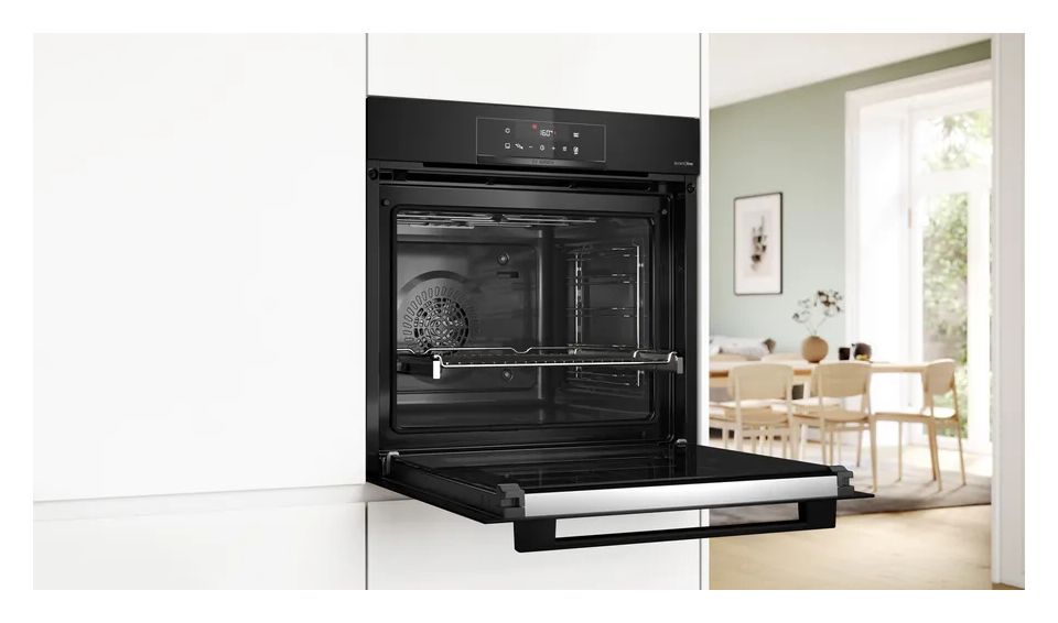HBDMATTK02 (HBA4720B3 + PVW89BHC1E) Backofen-Set groß AutoClean mit autarkem 81,2 cm Induktions Kochfeld 