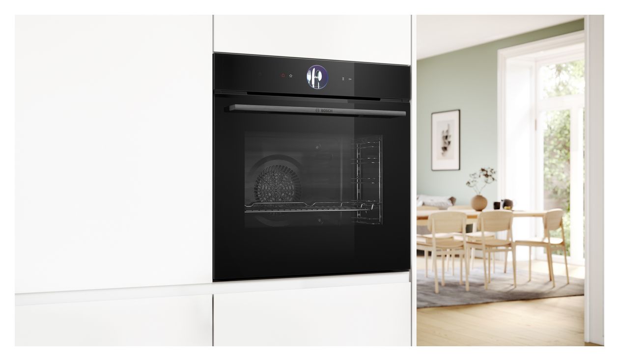 Serie 8 HBG7764BG Einbaubackofen groß AutoClean (Schwarz) 
