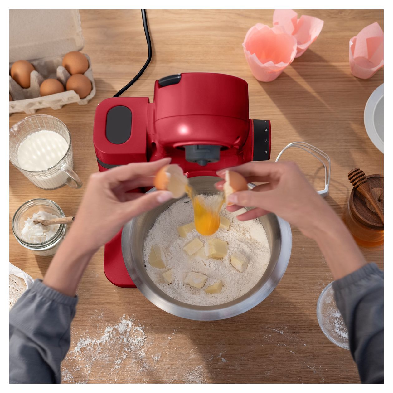 MUMS2ER01 700 W Küchenmaschine 3,8 l  (Rot) 