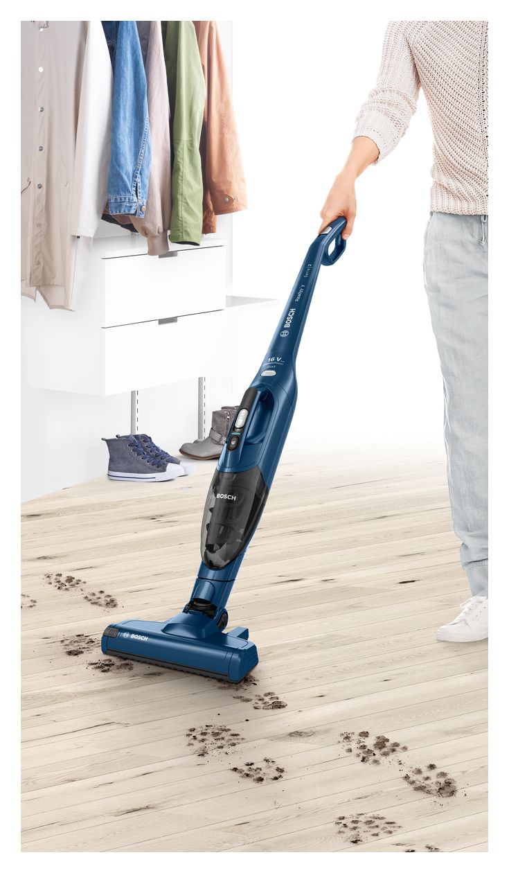 Serie 2 BCHF216S Handstaubsauger Beutellos bis 40 min Laufzeit 14,4 V  (Blau) 