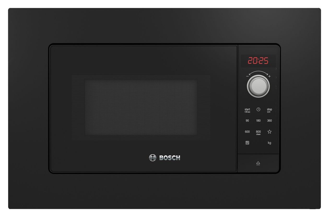 Serie 2 BFL623MB3 Einbau-Mikrowelle 800 W Größe: klein 5 Stufen (Schwarz) 