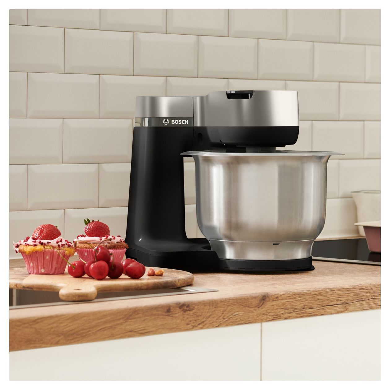 Serie 2 MUMS2VM00 900 W Küchenmaschine 3,8 l  (Schwarz, Silber) 