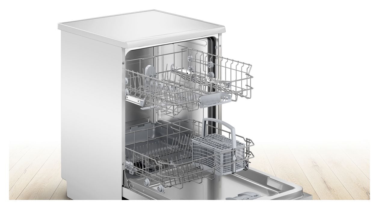 Serie 2 SMS2ITW33E 60 cm Geschirrspüler freistehend Leise 12 Maßgedecke aquaStop Funktion Natürlich/Natur 