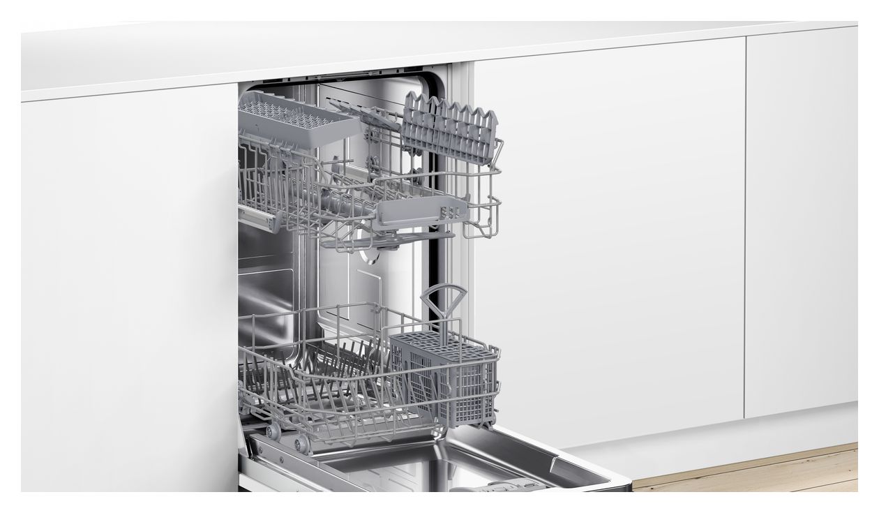 Serie 2 SPI2IKS10E 45 cm Geschirrspüler teilintegriert (ohne Front) Leise 9 Maßgedecke aquaStop Funktion 