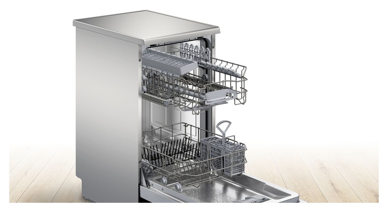 Serie 2 SPS2HKI42E 45 cm Geschirrspüler freistehend Leise 10 Maßgedecke aquaStop Funktion 
