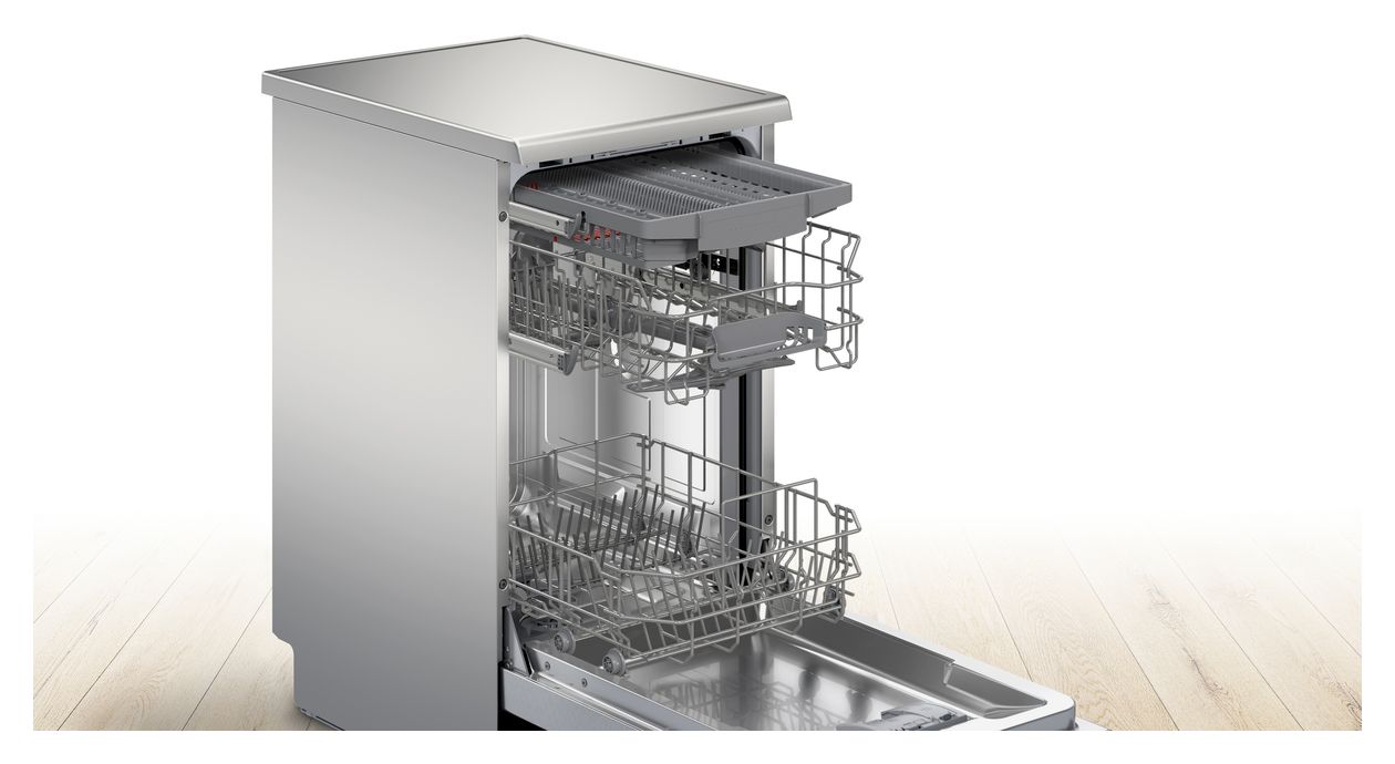 Serie 2 SPS2HMI42E 45 cm Geschirrspüler freistehend Leise 10 Maßgedecke aquaStop Funktion 