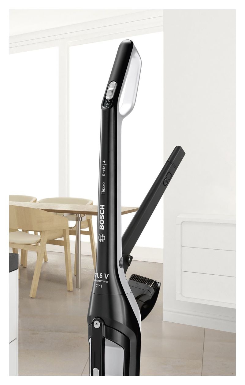 Serie 4 BBH32101 Flexxo 21.6V Handstaubsauger Beutellos bis 50 min Laufzeit 21,6 V  (Schwarz) 
