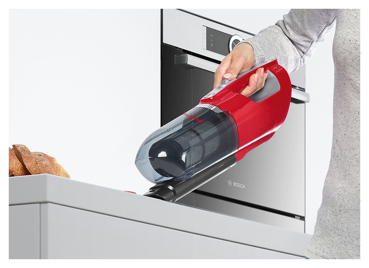 Serie 4 BBH3ZOO25 Handstaubsauger Beutellos bis 55 min Laufzeit 25,2 V  (Rot) 