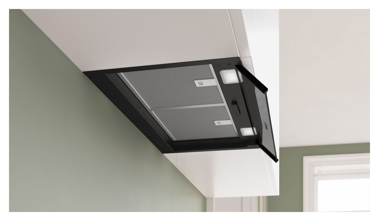 Serie 4 DBB65CC60 Abluft/Umluft Dunstabzugshaube/Esse Einbau 60 cm (Schwarz) 