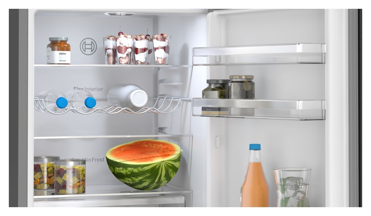 Serie 4 KGN36VXCT 218 l / 103 l Kühl-Gefrierkombi freistehend NoFrost 159 kWh Jahr  (Edelstahl) 