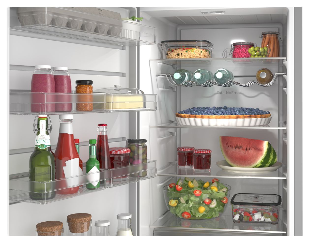 Serie 4 KSN36VLDG 402 l Kühlschrank freistehend EEK: D 138 kWh Jahr NoFrost  (Metallisch) 