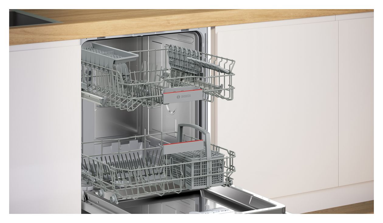 Serie 4 SMI4HTS14E 60 cm Geschirrspüler teilintegriert (ohne Front) Leise 13 Maßgedecke aquaStop Funktion Wärmetauscher 