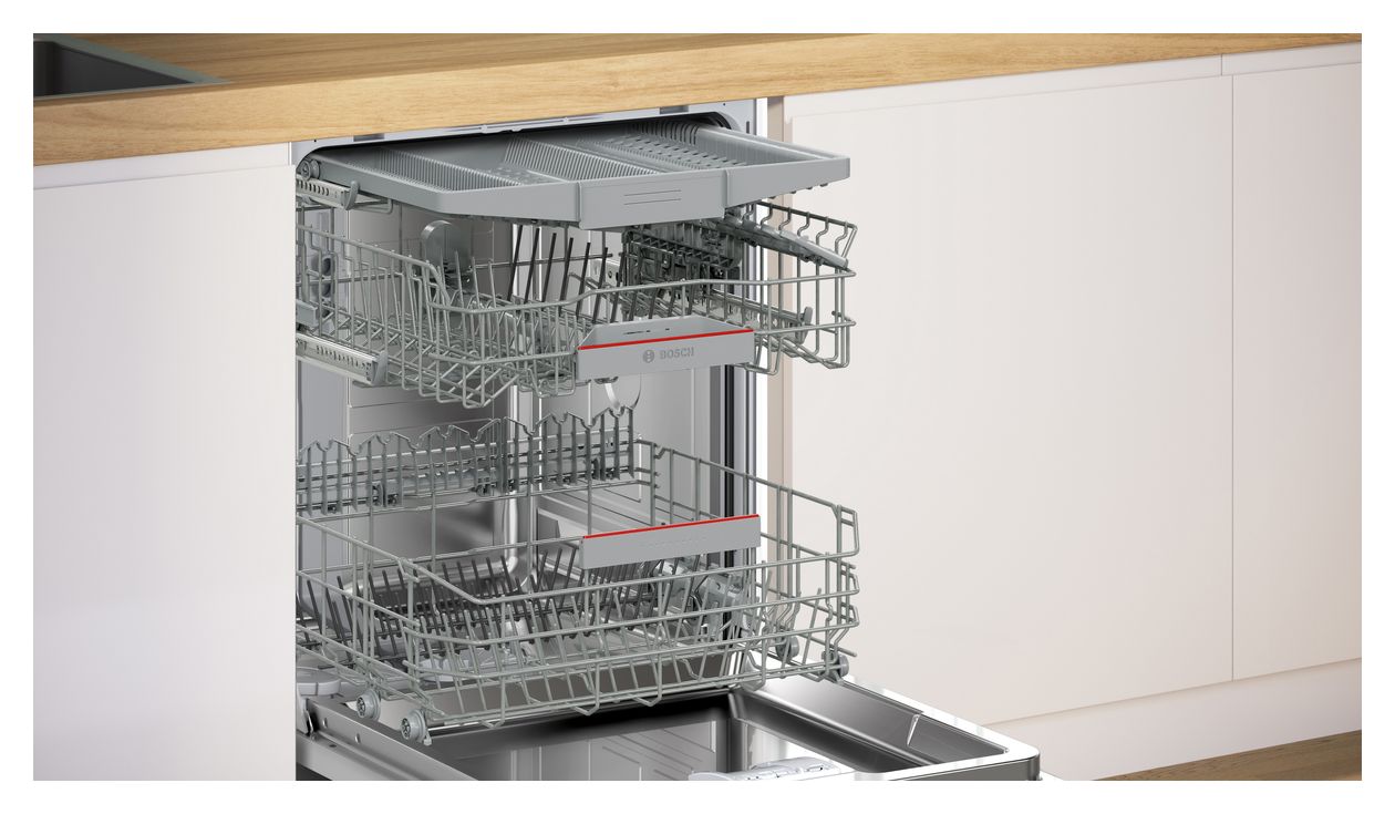 Serie 4 SMP4ECW72S 60 cm Geschirrspüler unterbaufähig Sehr leise 14 Maßgedecke aquaStop Funktion Wärmetauscher/EfficientDry 