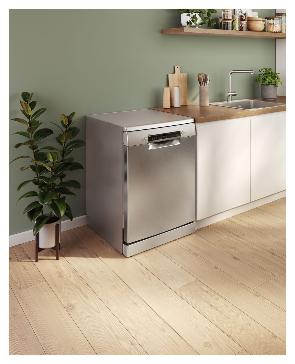 Serie 4 SMS4EMI06E 60 cm Geschirrspüler freistehend Sehr leise 14 Maßgedecke aquaStop Funktion Wärmetauscher 