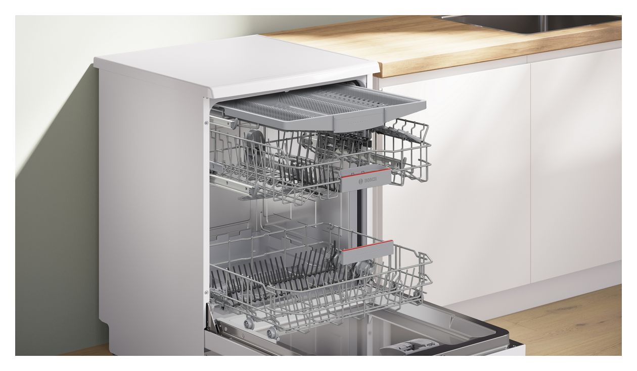 Serie 4 SMS4EVW08E 60 cm Geschirrspüler freistehend Leise 14 Maßgedecke aquaStop Funktion Heat exchanger/Drying assistant 