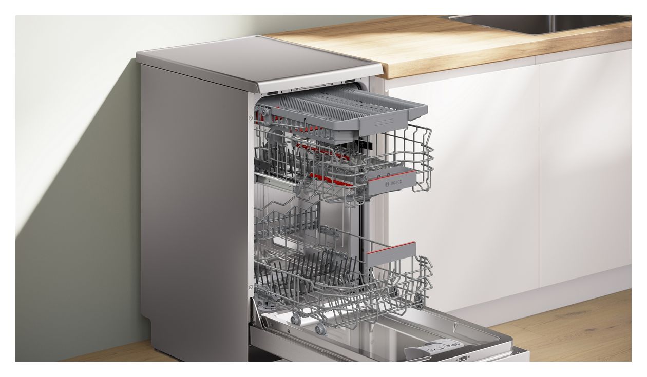 Serie 4 SPS4HMI13E 45 cm Geschirrspüler freistehend Leise 10 Maßgedecke aquaStop Funktion 