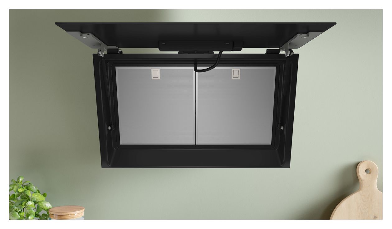 Serie 6 DWJ81AN60 Umluft Dunstabzugshaube/Esse Wand 80 cm (Schwarz, Edelstahl) 