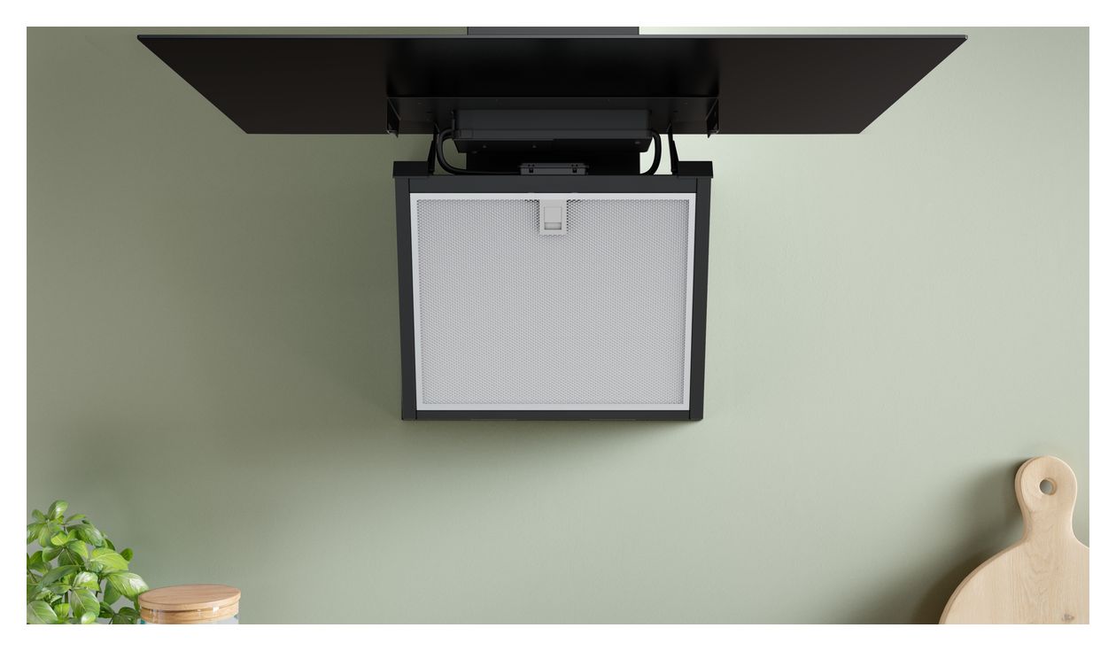 Serie 6 DWK87PN61 Abluft/Umluft Dunstabzugshaube/Esse Wand 80 cm (Schwarz) 