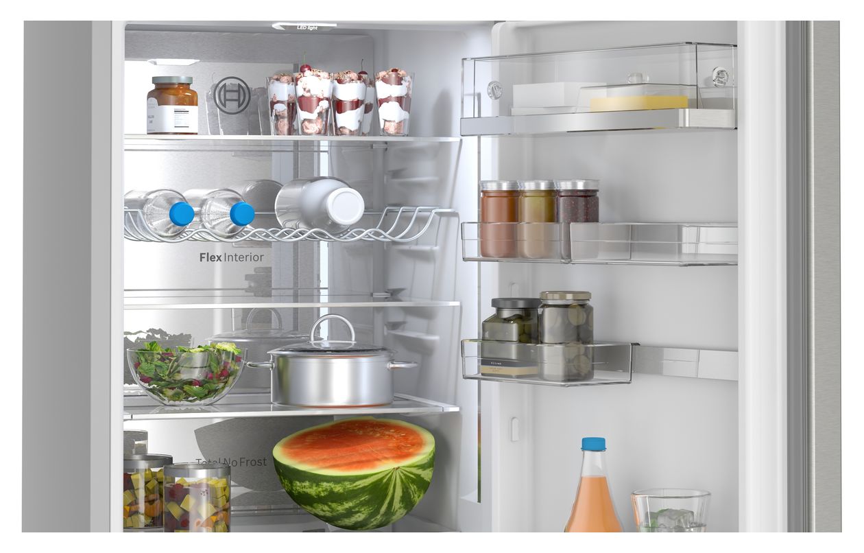 Serie 6 KGN39AIAU 260 l / 103 l Kühl-Gefrierkombi freistehend NoFrost 112 kWh Jahr  (Edelstahl) 