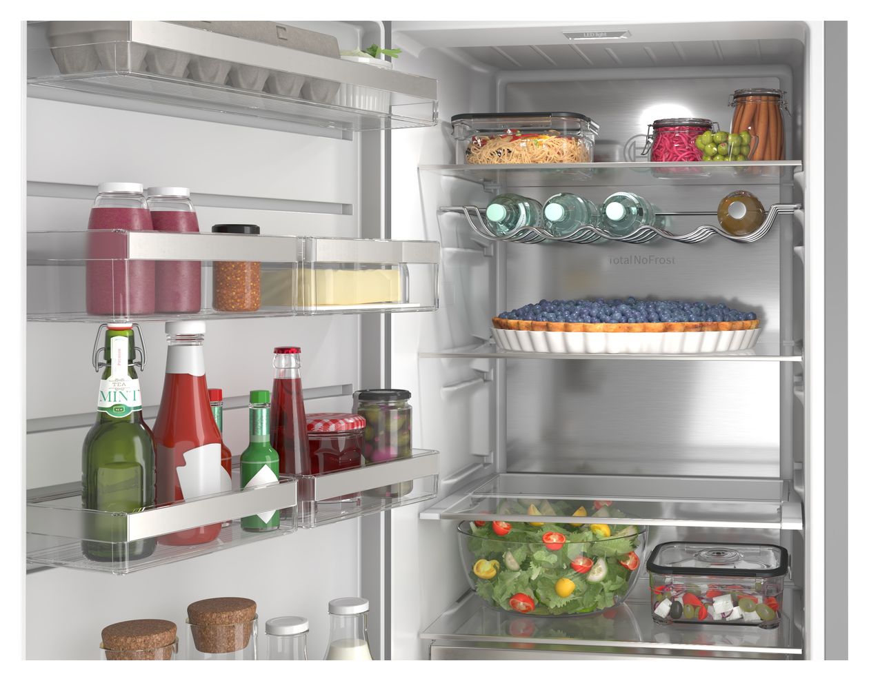 Serie 6 KSN36AICM 402 l Kühlschrank freistehend EEK: C 110 kWh Jahr NoFrost  (Edelstahl) 