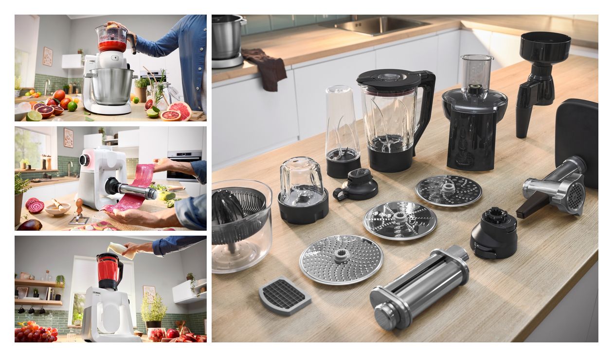 Serie 6 MUMS6EW23D 1600 W Küchenmaschine 5,5 l (Schwarz, Edelstahl, Weiß) 
