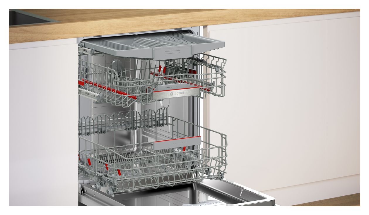 Serie 6 SMI6ECS18E 60 cm Geschirrspüler teilintegriert (ohne Front) Sehr leise 14 Maßgedecke aquaStop Funktion Wärmetauscher/EfficientDry 