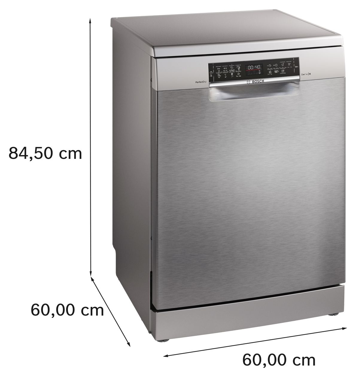 Serie 6 SMS6ZCI16E 60 cm Geschirrspüler freistehend Sehr leise 14 Maßgedecke aquaStop Funktion Wärmetauscher 